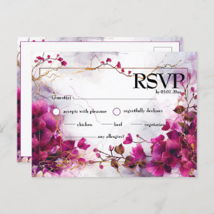 Fuchsia Betovering: Waterverf Briefkaart