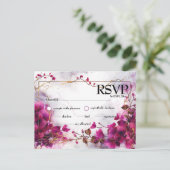 Fuchsia Betovering: Waterverf Briefkaart (Staand voorkant)