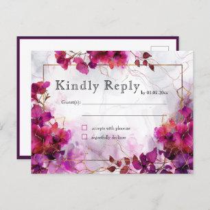 Fuchsia Betovering: Waterverf Briefkaart