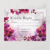 Fuchsia Betovering: Waterverf Briefkaart (Voorkant)