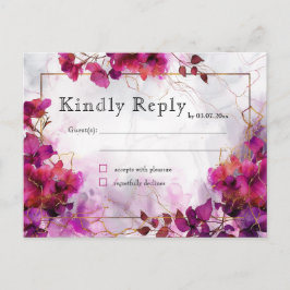 Fuchsia Betovering: Waterverf Briefkaart