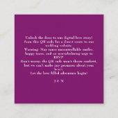 Fuchsia Betovering: Waterverf Informatiekaartje (Achterkant)