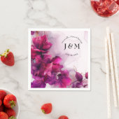 Fuchsia Betovering: Waterverf Servet (Insitu)