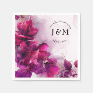 Fuchsia Betovering: Waterverf Servet