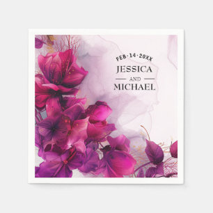 Fuchsia Betovering: Waterverf Servet