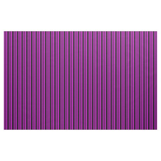 Fuchsia & Black Lined Pattern Stof (Fat Quarter)