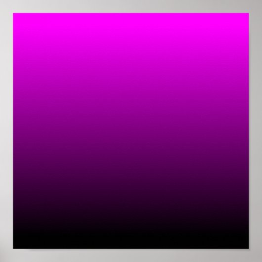 Fuchsia Black Ombre Poster (Voorkant)
