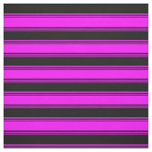Fuchsia & Black Stripes Stof (Swatch)