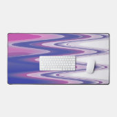 Fuchsia blauw grijs bureaumat (Keyboard & Muis)