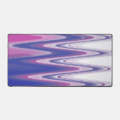 Fuchsia blauw grijs bureaumat (Voorkant)