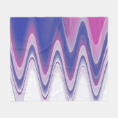 Fuchsia blauw grijs fleece deken (Voorkant (Horizontaal))