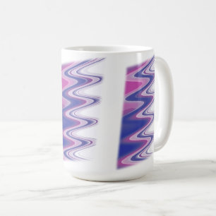 Fuchsia blauw grijs koffiemok