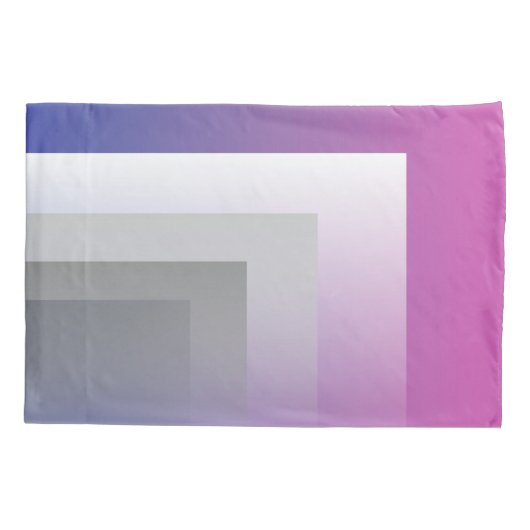 Fuchsia blauw grijs kussensloop (Achterkant-Links)