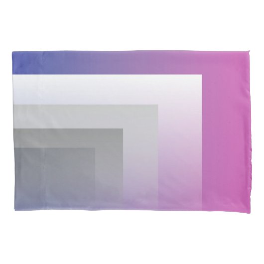 Fuchsia blauw grijs kussensloop (Voorkant-Links)