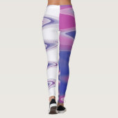 Fuchsia blauw grijs leggings (Achterkant)