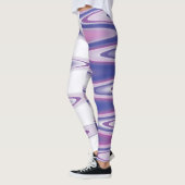 Fuchsia blauw grijs leggings (Links)