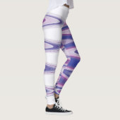 Fuchsia blauw grijs leggings (Rechts)