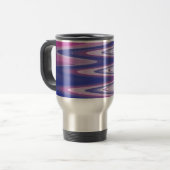Fuchsia blauw grijs reisbeker (Voorkant links)