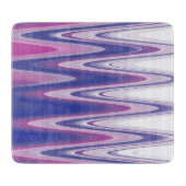 Fuchsia blauw grijs snijplank (Voorkant)