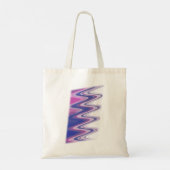 Fuchsia blauw grijs tote bag (Achterkant)