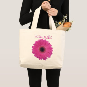 Fuchsia Bloem Jumbo Boodschappentas Grote Tote Bag