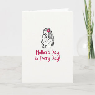 Fuchsia Bloem Moeder Card Kaart