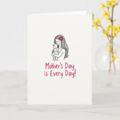 Fuchsia Bloem Moeder Card Kaart (Gele Bloem)