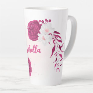 fuchsia bloemen botanisch latte mok