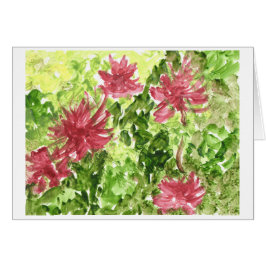 Fuchsia bloemen tegen groene graskaart