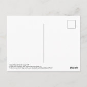 Fuchsia bloemen tegen groene graskaart briefkaart (Achterkant)