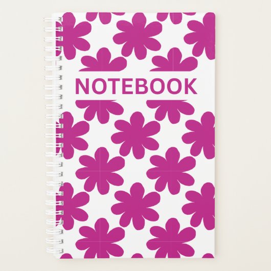 Fuchsia Bloemige Achtergrond | Krachtige & Vrouwel Planner (Voorkant)