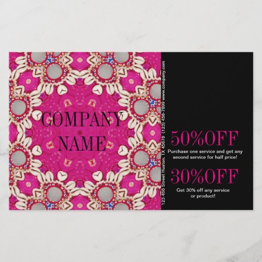 fuchsia boheemien chakra massage therapeut Yoga Flyer (Voorkant)