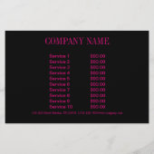 fuchsia boheemien chakra massage therapeut Yoga Flyer (Achterkant)