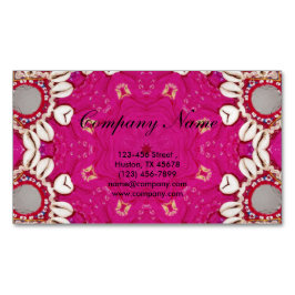 fuchsia bohemian chakra massage therapeut Yoga Magnetisch Visitekaartje