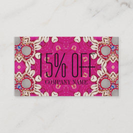 fuchsia bohemian chakra massage therapeut Yoga Visitekaartje