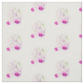 Fuchsia botanische kunst roze waterverf stof (Swatch)