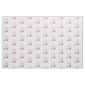 Fuchsia botanische kunst roze waterverf stof (Fat Quarter)