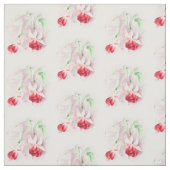 Fuchsia botanische kunst waterverf stof (Swatch)