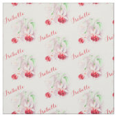 Fuchsia botanische roze rode naam waterverf stof (Swatch)