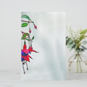 Fuchsia Briefpapier (Staand voorkant)