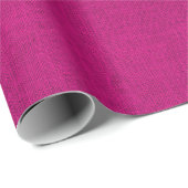 Fuchsia Burlap Texture Cadeaupapier (Rol Hoek)