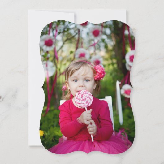 Fuchsia Butterfly Cupcake Birthday Party Invite Kaart (Achterkant)