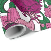 Fuchsia Cadeaupapier (Rol Hoek)