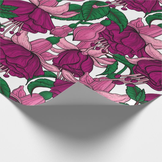 Fuchsia Cadeaupapier (Hoek)