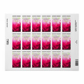 Fuchsia Calla Lily Return-adreslabels Etiket (Full Sheet)
