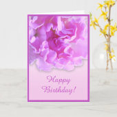 Fuchsia Carnese Kaart (Gele Bloem)