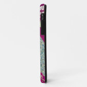 Fuchsia Chinoiserie pauwenbloem Case-Mate iPhone Case (Achterkant/links)