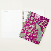 Fuchsia Chinoiserie pauwenbloem Planner (Display)