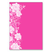 Fuchsia Chinoiserie zitplaats kaart tafel nummer (Achterkant)