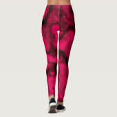 Fuchsia Clouds Abstract Leggings (Achterkant)